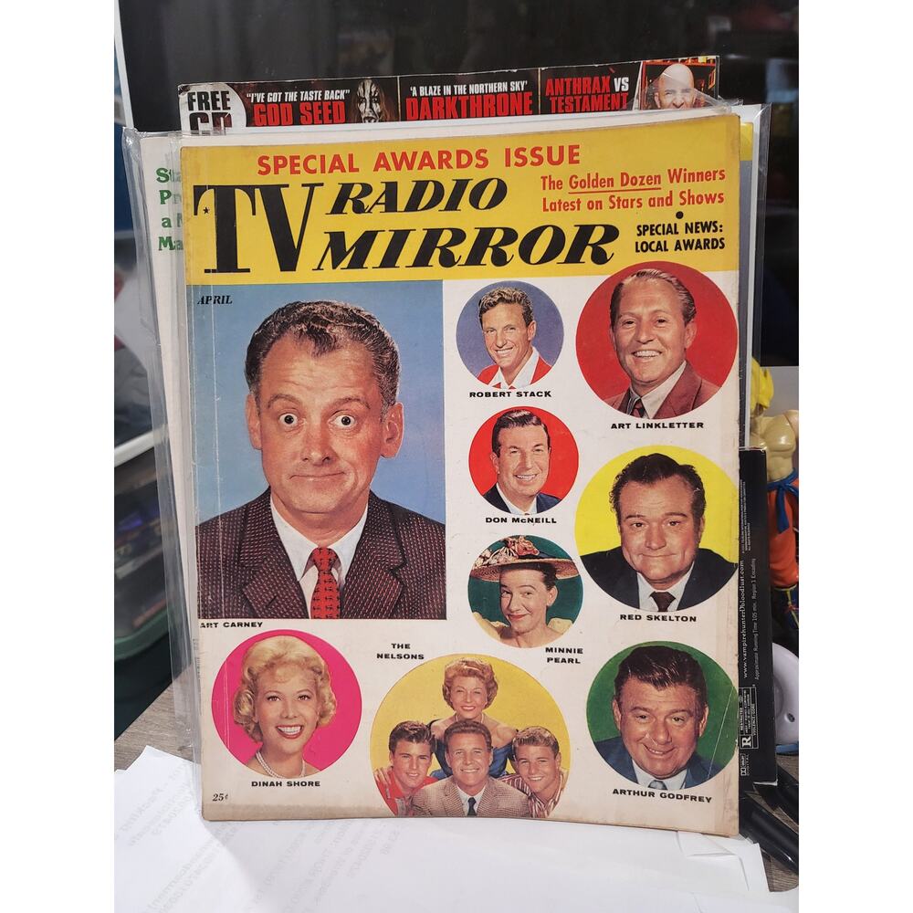 TV Radio Mirror Magazine April 1960 Special Awards Issue Art Carney Nelsons